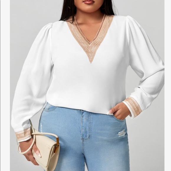 Boho sheer Mesh Lace Long Sleeve Top Shirt Blouse Black - Picture 8 of 12